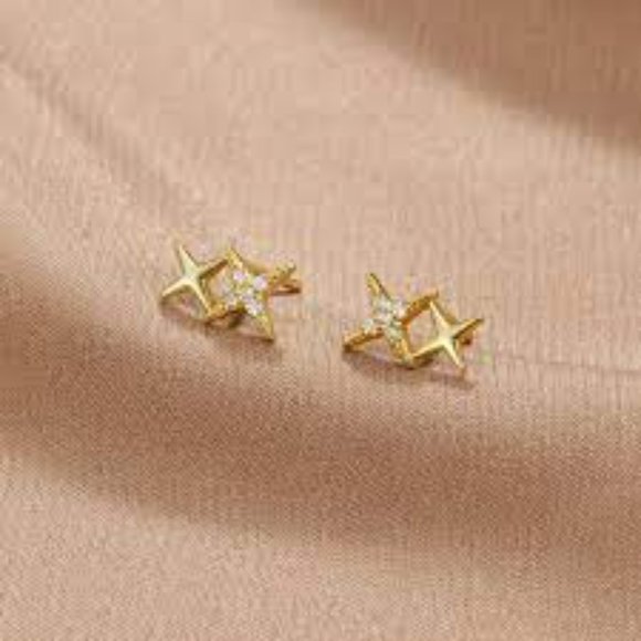 Midnight Magic Studs - Gold - Picture 2 of 7